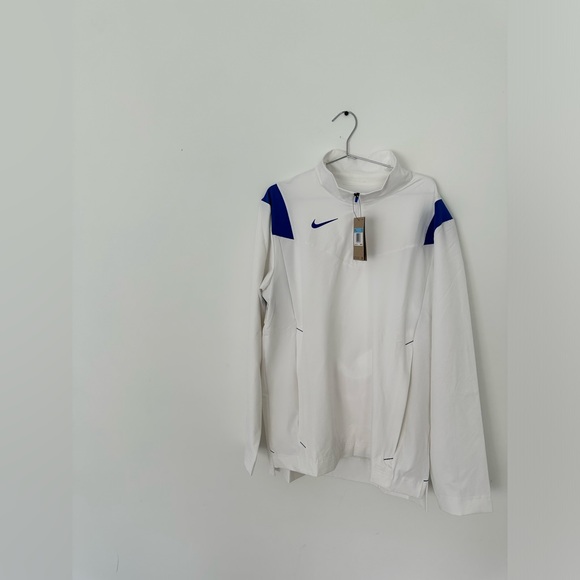 NWT Nike Jacket Mens White Football Coach Sideline Vented 1/4 Zip - Picture 3 of 5